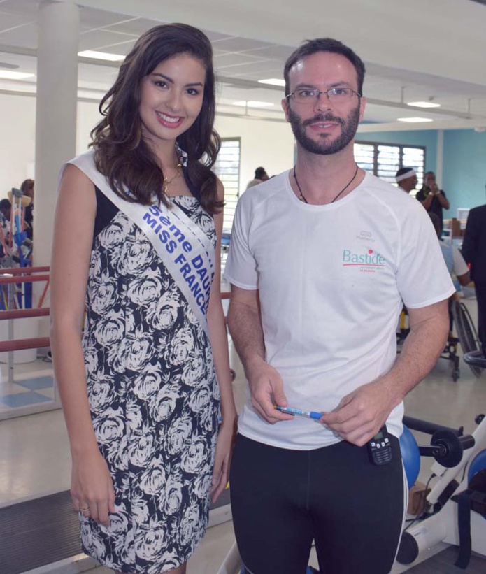 Miss Réunion à l'Hôpital du Tampon pour les Olympiades