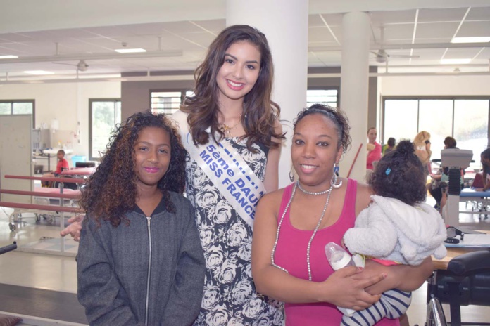 Miss Réunion à l'Hôpital du Tampon pour les Olympiades