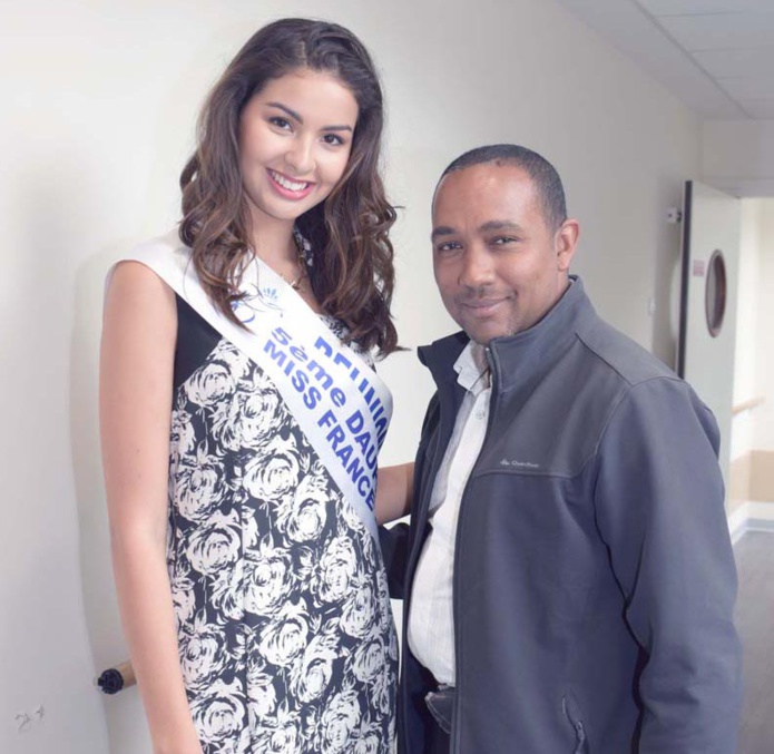 Miss Réunion à l'Hôpital du Tampon pour les Olympiades
