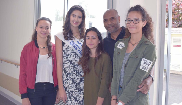 Miss Réunion à l'Hôpital du Tampon pour les Olympiades