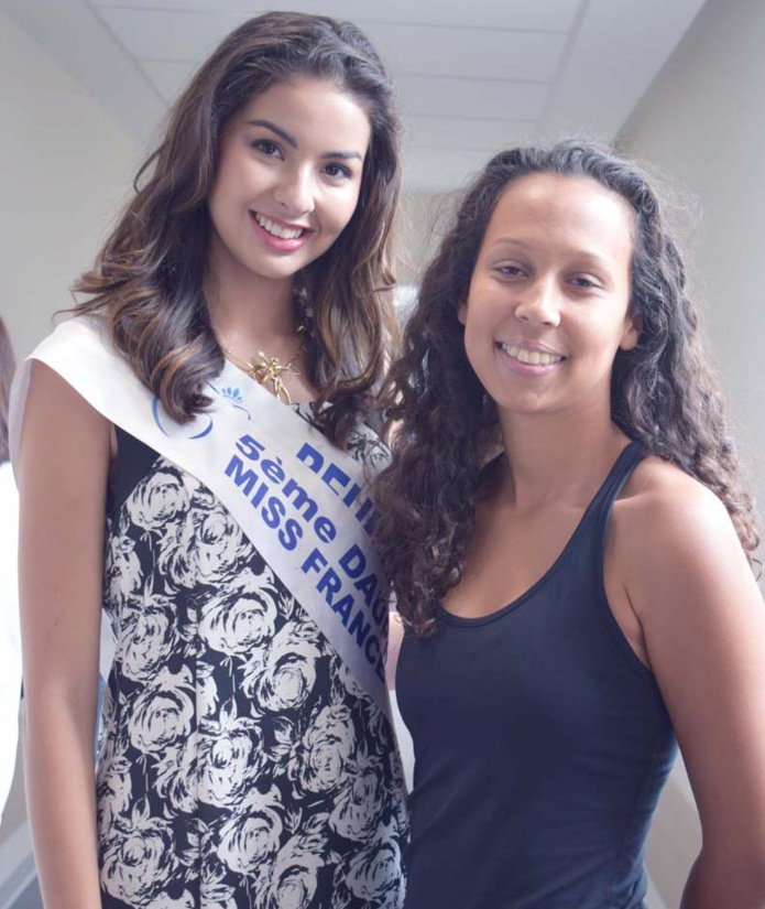 Miss Réunion à l'Hôpital du Tampon pour les Olympiades Miss Réunion à l'Hôpital du Tampon pour les Olympiades