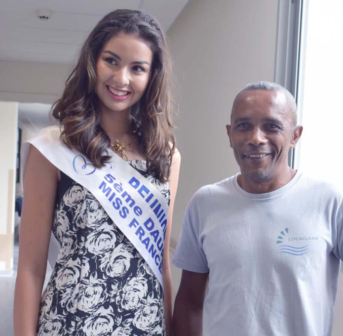 Miss Réunion à l'Hôpital du Tampon pour les Olympiades