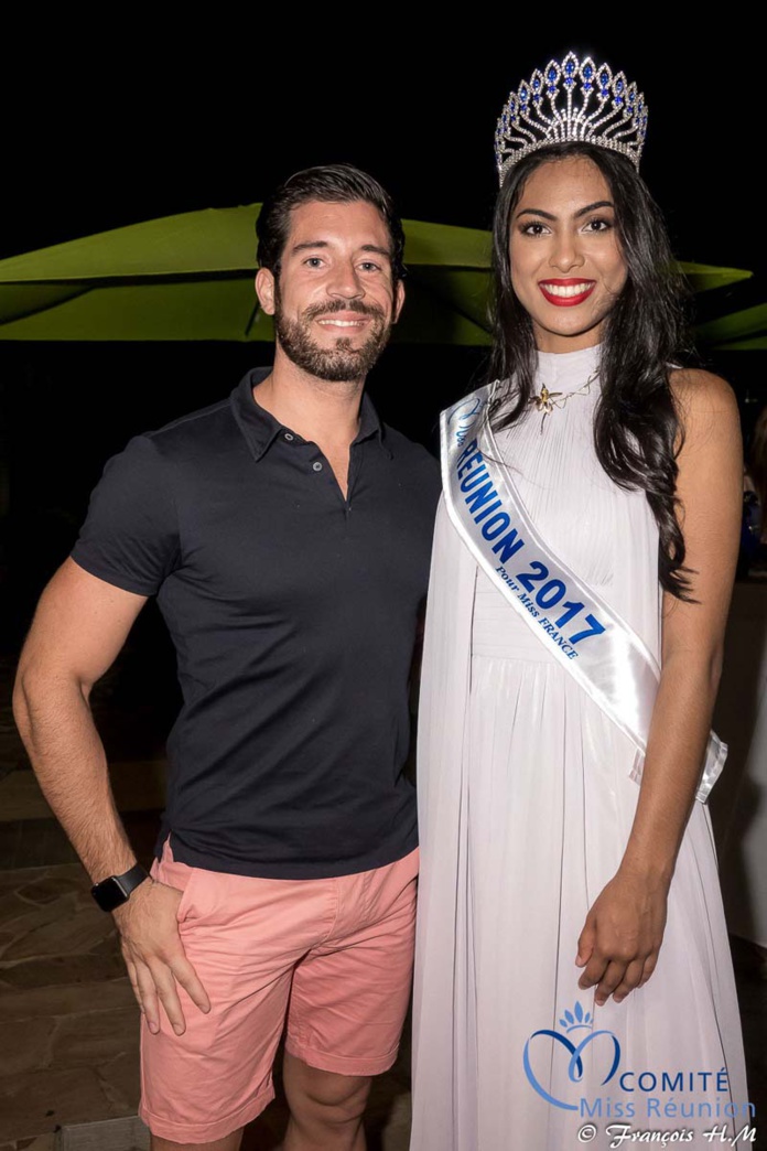 Miss Réunion 2017 et ses dauphines à la soirée Ekwalis