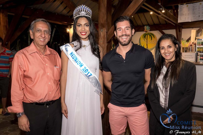 Miss Réunion 2017 et ses dauphines à la soirée Ekwalis