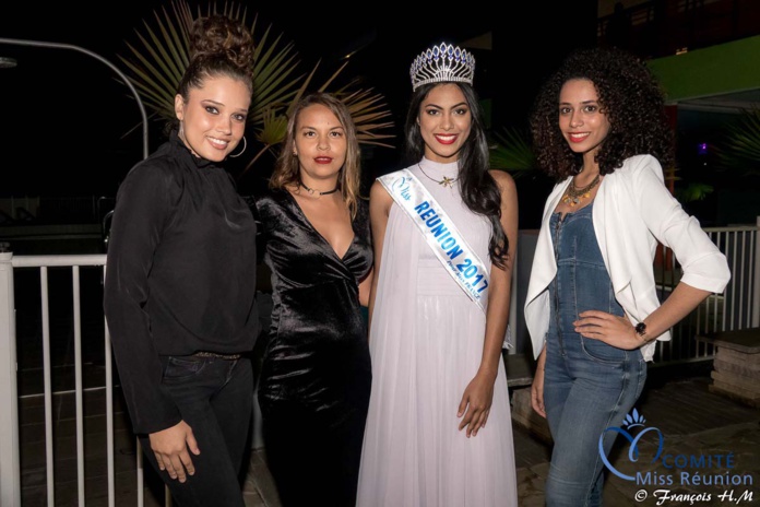 Miss Réunion 2017 et ses dauphines à la soirée Ekwalis