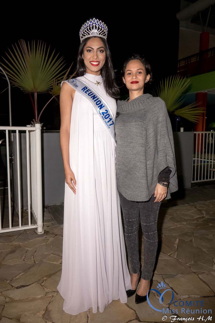 Miss Réunion 2017 et ses dauphines à la soirée Ekwalis