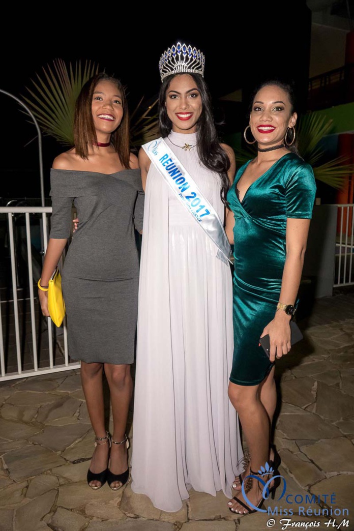 Miss Réunion 2017 et ses dauphines à la soirée Ekwalis