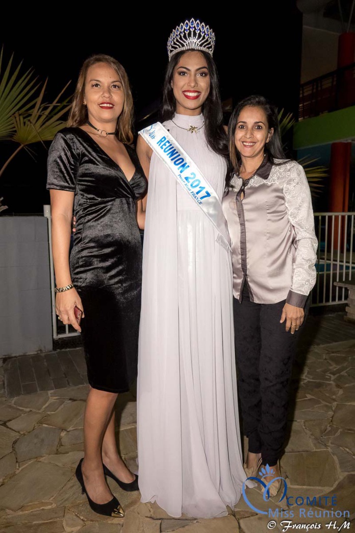 Miss Réunion 2017 et ses dauphines à la soirée Ekwalis