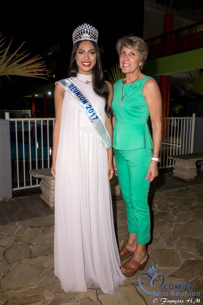 Miss Réunion 2017 et ses dauphines à la soirée Ekwalis