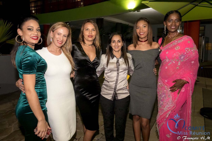 Miss Réunion 2017 et ses dauphines à la soirée Ekwalis