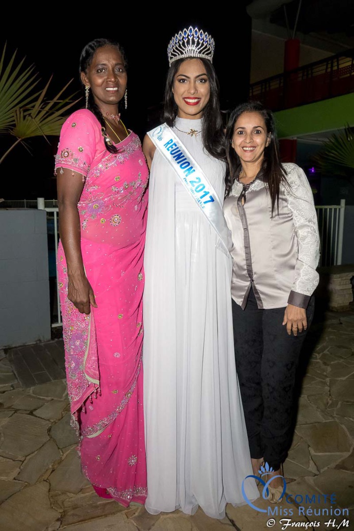 Miss Réunion 2017 et ses dauphines à la soirée Ekwalis