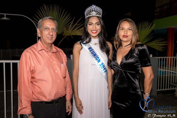 Miss Réunion 2017 et ses dauphines à la soirée Ekwalis
