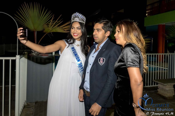 Miss Réunion 2017 et ses dauphines à la soirée Ekwalis