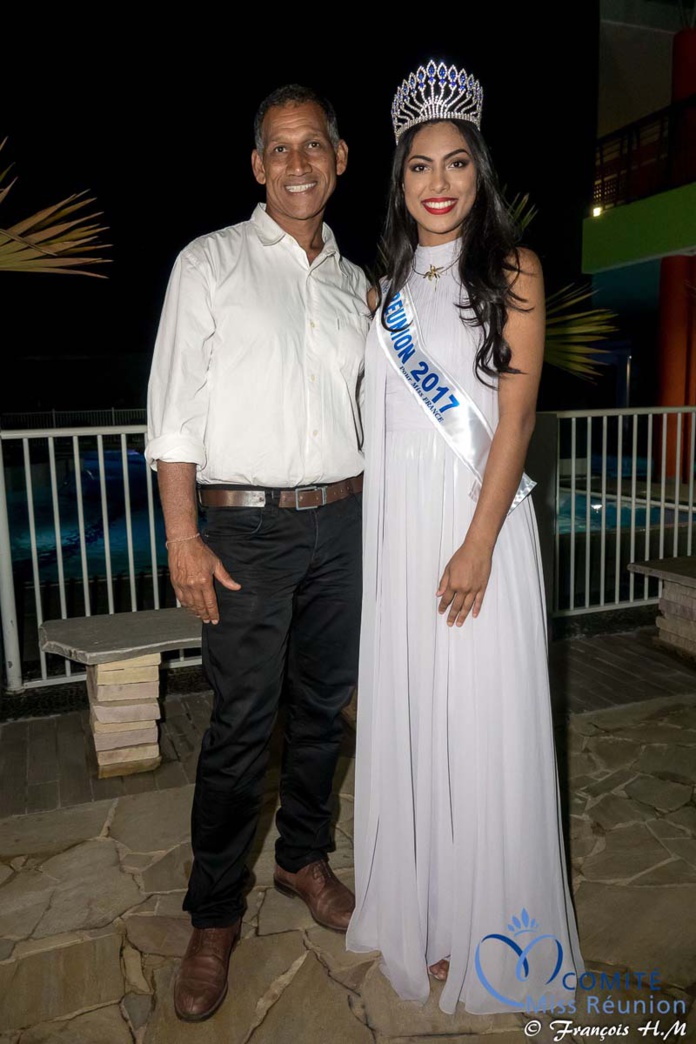 Miss Réunion 2017 et ses dauphines à la soirée Ekwalis