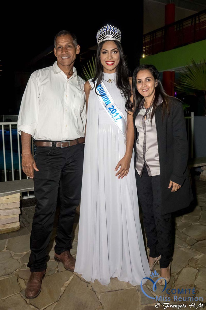 Miss Réunion 2017 et ses dauphines à la soirée Ekwalis