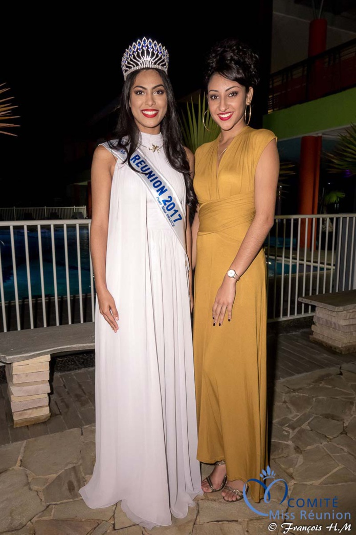 Miss Réunion 2017 et ses dauphines à la soirée Ekwalis