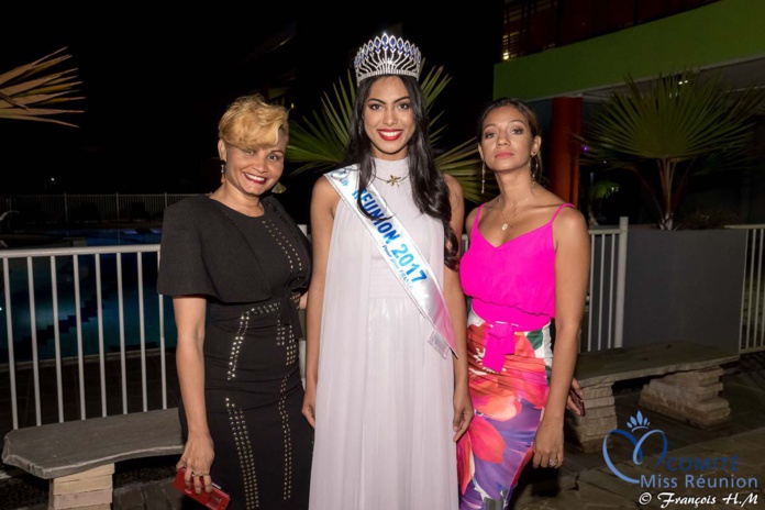 Miss Réunion 2017 et ses dauphines à la soirée Ekwalis