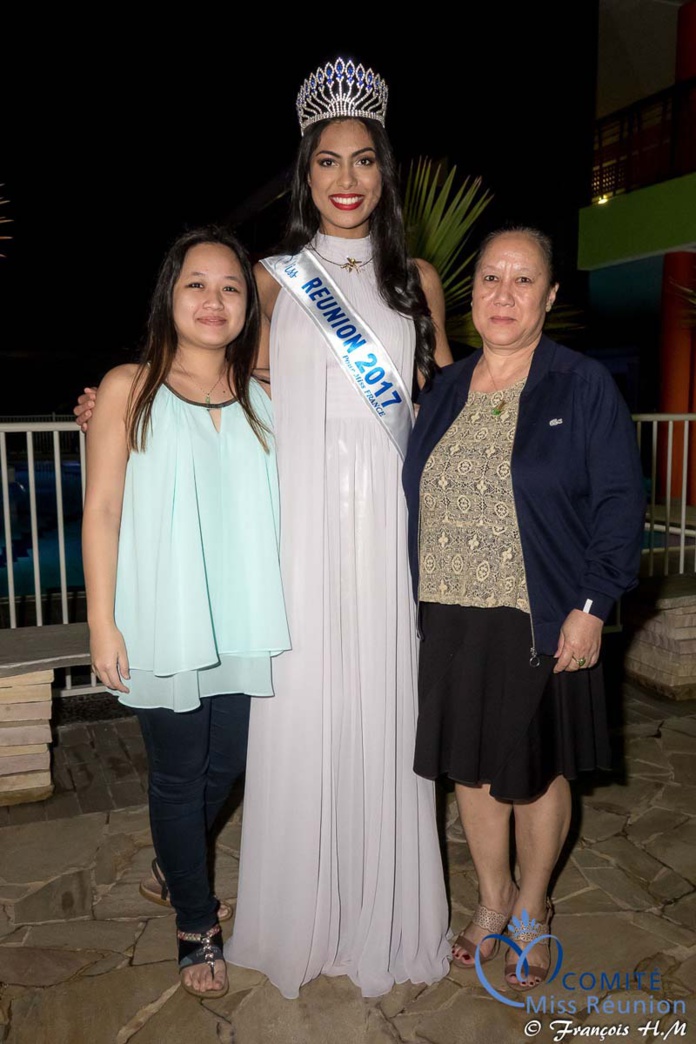 Miss Réunion 2017 et ses dauphines à la soirée Ekwalis