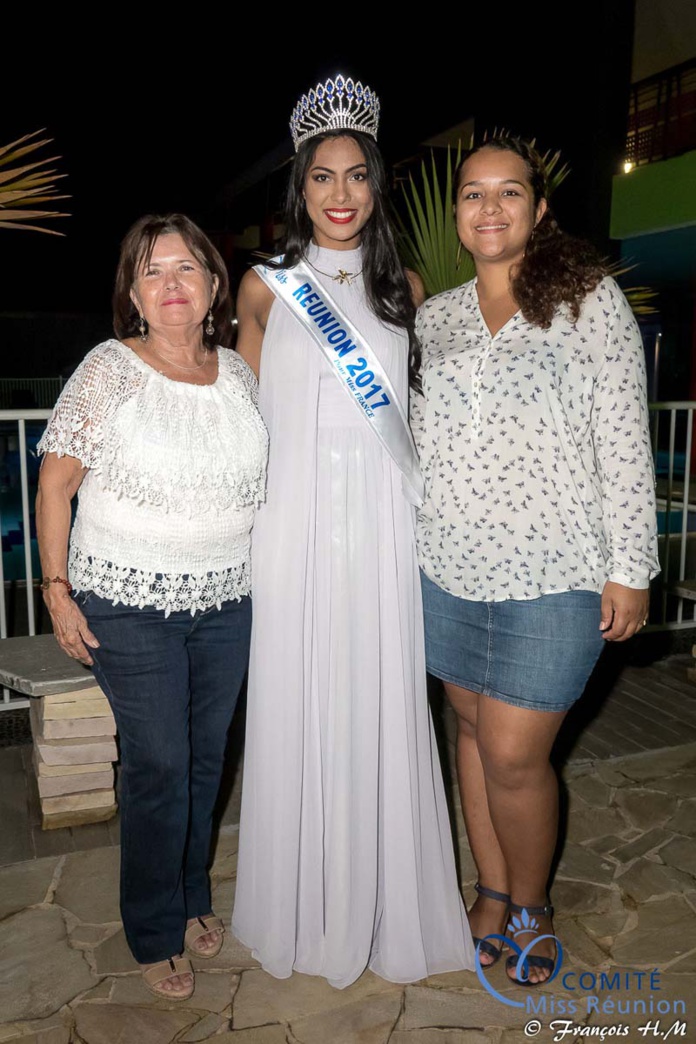 Miss Réunion 2017 et ses dauphines à la soirée Ekwalis