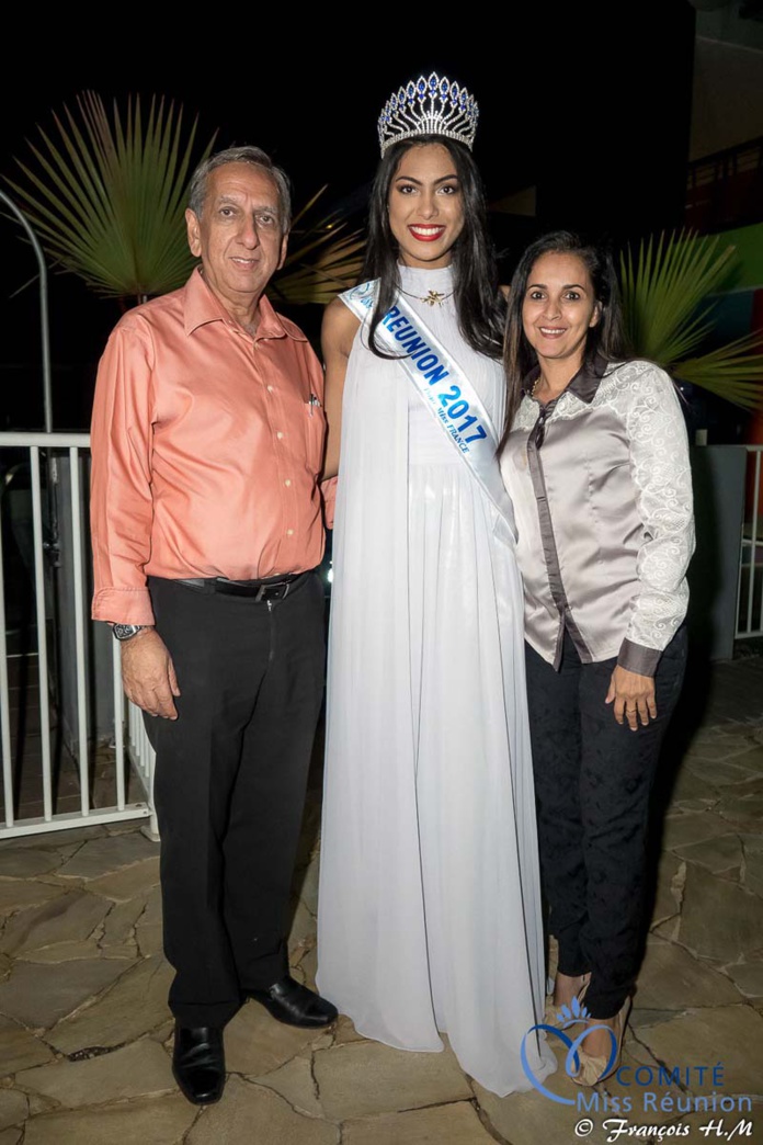 Miss Réunion 2017 et ses dauphines à la soirée Ekwalis
