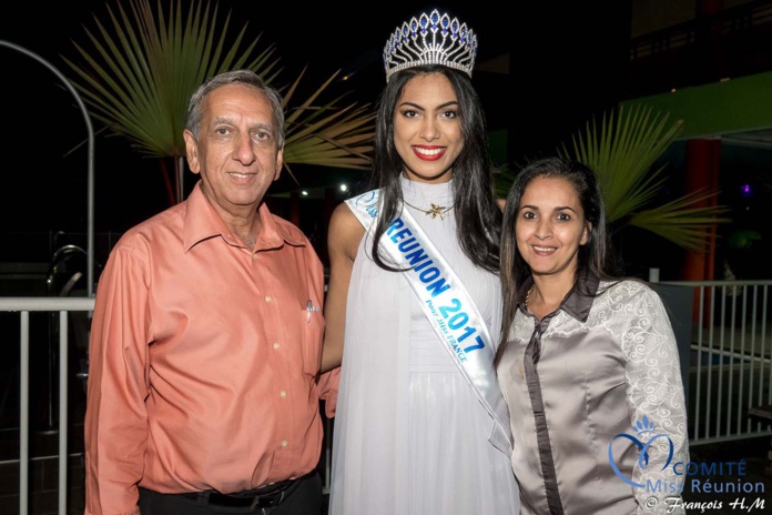 Miss Réunion 2017 et ses dauphines à la soirée Ekwalis