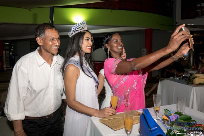 Miss Réunion 2017 et ses dauphines à la soirée Ekwalis
