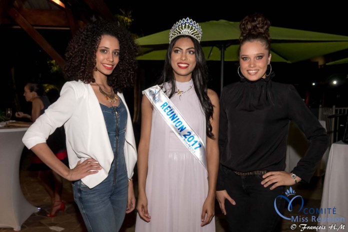 Miss Réunion 2017 et ses dauphines à la soirée Ekwalis