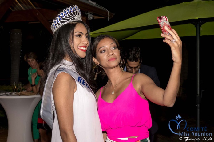 Miss Réunion 2017 et ses dauphines à la soirée Ekwalis