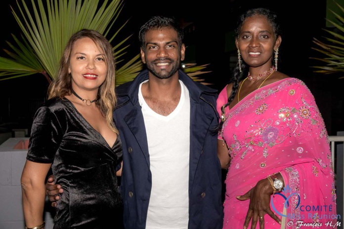 Miss Réunion 2017 et ses dauphines à la soirée Ekwalis