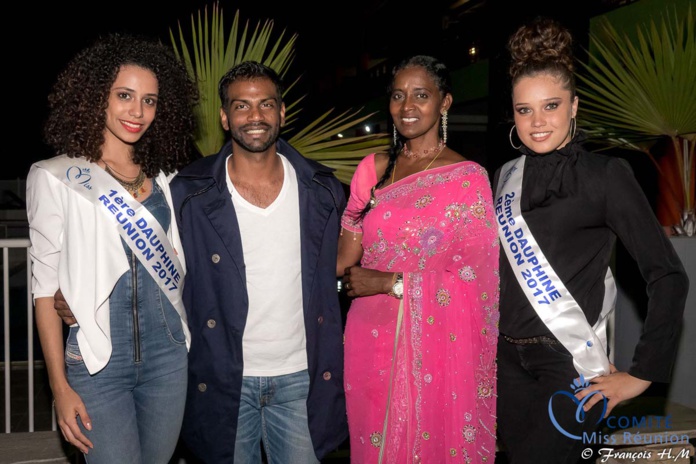 Miss Réunion 2017 et ses dauphines à la soirée Ekwalis