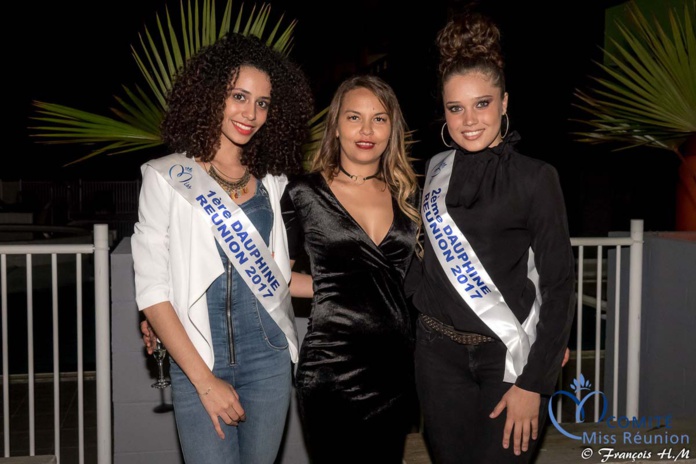 Miss Réunion 2017 et ses dauphines à la soirée Ekwalis