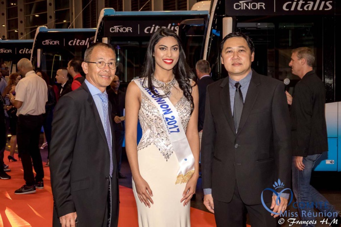 Jean-Jacques Funf, directeur général de la Sodiparc, Audrey Chane Pao Kan, et Willy Chane Pane, directeur des Transports Sodiparc Jean-Jacques Funf, directeur général de la Sodiparc, Audrey Chane Pao Kan, et Willy Chane Pane, directeur des Transports Sodiparc