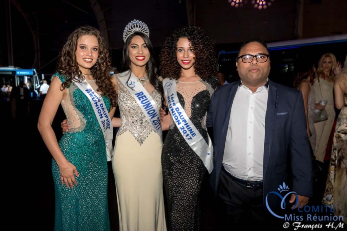 Miss Réunion 2017 et ses dauphines à la soirée Citalis