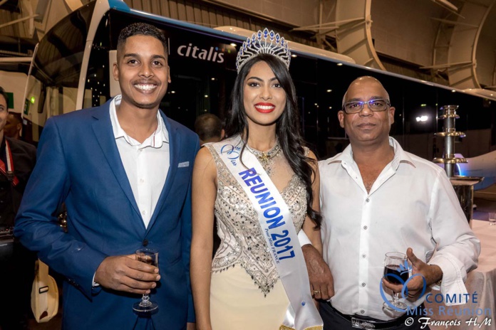 Miss Réunion 2017 et ses dauphines à la soirée Citalis