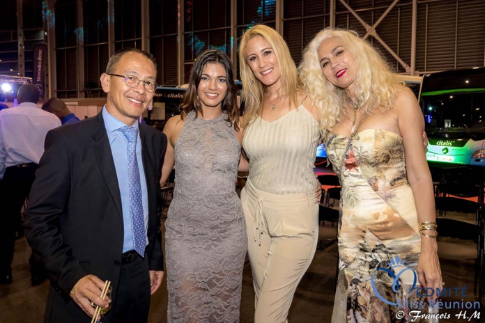 Miss Réunion 2017 et ses dauphines à la soirée Citalis