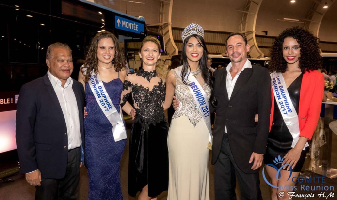 Miss Réunion 2017 et ses dauphines à la soirée Citalis