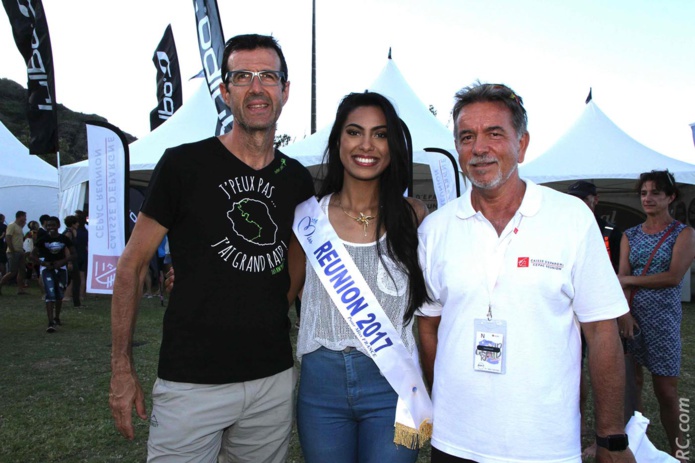 Miss Réunion accueille le dernier finisher du Grand Raid