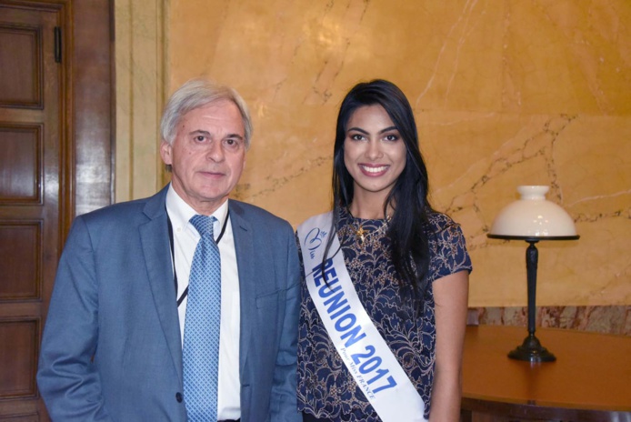 Gilles Bourganel, chef des agents de l'Assemblée Nationale, et Audrey Chane Pao Kan