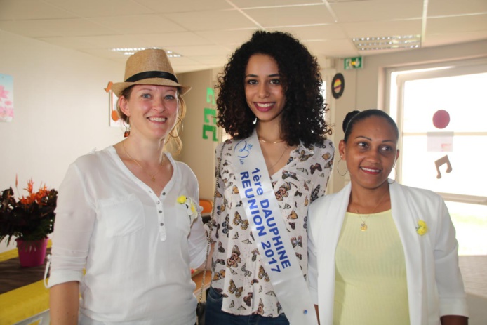 Lyna Boyer, 1ère dauphine, auprès des handicapés à Saint-Benoît Lyna Boyer, 1ère dauphine, auprès des handicapés à Saint-Benoît