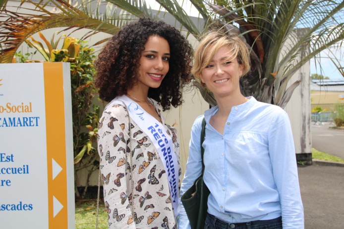 Lyna Boyer, 1ère dauphine, auprès des handicapés à Saint-Benoît Lyna Boyer, 1ère dauphine, auprès des handicapés à Saint-Benoît