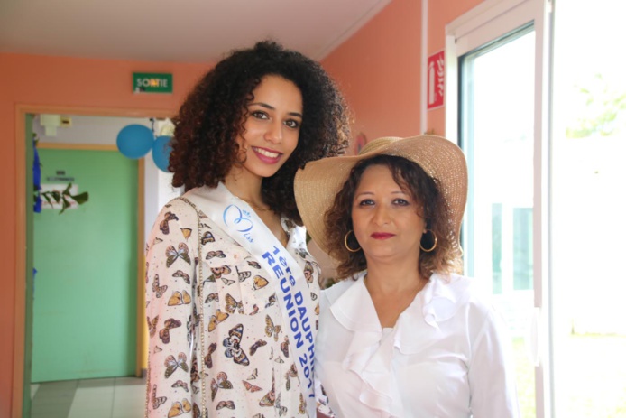 Lyna Boyer, 1ère dauphine, auprès des handicapés à Saint-Benoît Lyna Boyer, 1ère dauphine, auprès des handicapés à Saint-Benoît