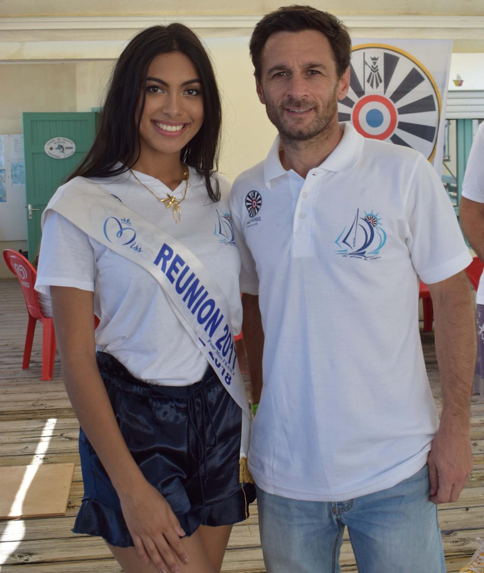 Miss Réunion 2017 soutient les Voiliers de l'Espoir à Saint-Gilles