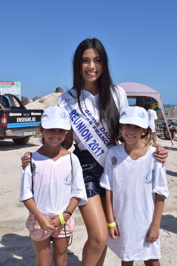 Miss Réunion 2017 soutient les Voiliers de l'Espoir à Saint-Gilles