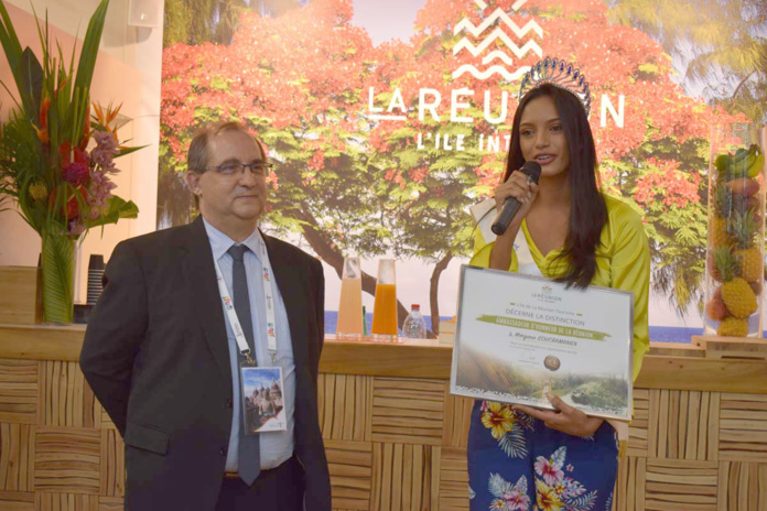Morgane Soucramanien au salon Top Résa 2018 à Paris