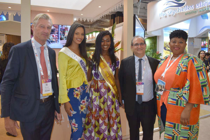 Morgane Soucramanien au salon Top Résa 2018 à Paris