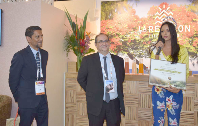 Morgane Soucramanien au salon Top Résa 2018 à Paris