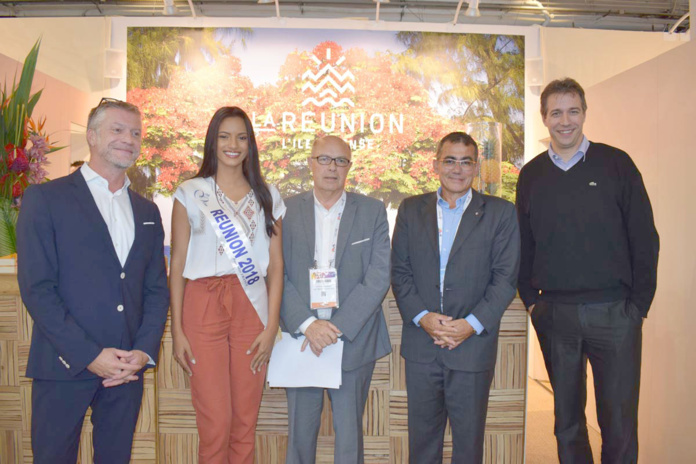 Morgane Soucramanien au salon Top Résa 2018 à Paris
