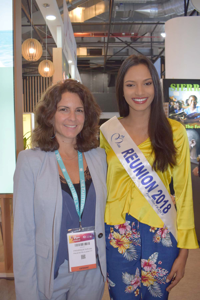 Morgane Soucramanien au salon Top Résa 2018 à Paris