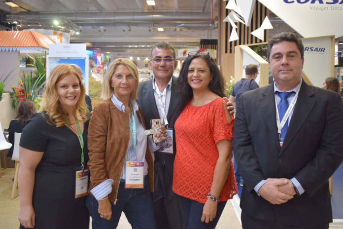 Morgane Soucramanien au salon Top Résa 2018 à Paris