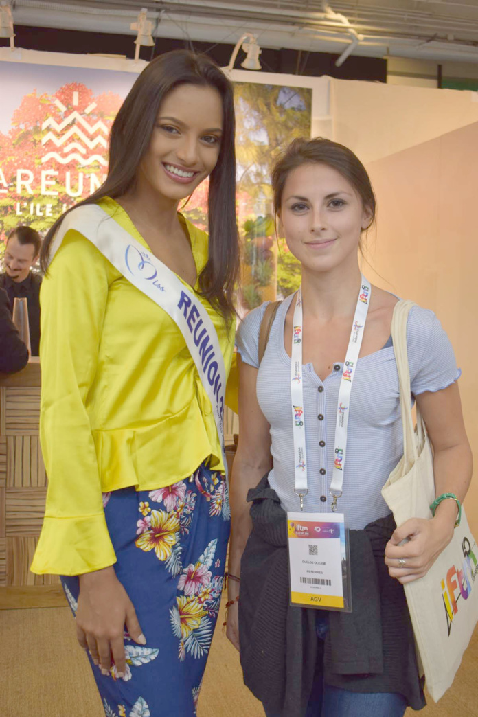 Morgane Soucramanien au salon Top Résa 2018 à Paris